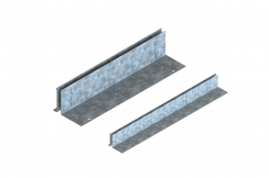 Щелевая насадка Slim Drain серии Basic L-образная DN100 кл. А15, рис. 1